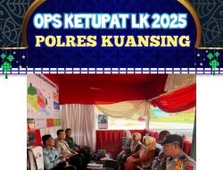 Kapolsek Singingi Hilir, Camat, dan Kapustu Kunjungi Pos Pam Ops Ketupat Lancang Kuning 2025 di Tanjung Pauh