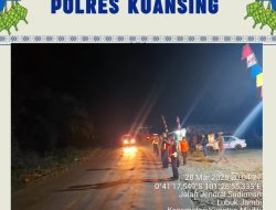 Personel Pos Yan Ketupat Lancang Kuning 2025 Kasang Laksanakan Pengaturan Lalu Lintas