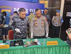 Lanal Nias Bersinergi Dengan Polres Nias Laksanakan Aksi Penangkapan Transaksi Narkoba Jenis Sabu
