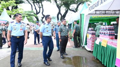 Pangkoopsud II Hadiri Bazaar TNI di wilayah Makassar di Lapangan Hasanuddin