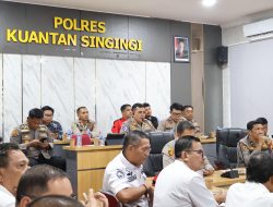 Polres Kuansing Gelar Rapat Eksternal Persiapan Karhutla Fun Run 2025 dan Penanaman Pohon, Kampanyekan Pencegahan Karhutla Lewat Gaya Hidup Sehat