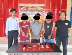 Sat Res Narkoba Polres Kuansing Ungkap Dua Kasus Narkotika Jenis Shabu di Hari yang Sama, Tiga Tersangka Diamankan