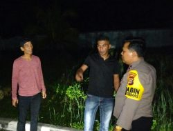Polsek Pangean Patroli KRYD Malam Guna Cegah C3 dan Penyalahgunaan Narkoba di Desa Sako