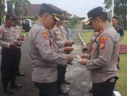 Sie Propam Polres Kuansing Gelar Gaktibplin: Temukan Sejumlah Pelanggaran Kelengkapan Diri Personel