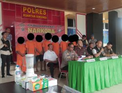 Polres Kuansing Musnahkan Barang Bukti Narkotika Jenis Shabu Seberat 256,05 Gram