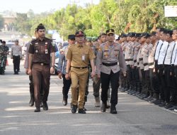 Polres Kuansing Gelar Apel Gladi Kesiapsiagaan Bencana Karhutla Tahun 2025, Tegaskan Komitmen Antisipasi Musim Kemarau