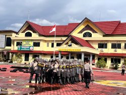 Polres Bengkalis Gelar Latihan Dalmas untuk Antisipasi May Day 2025