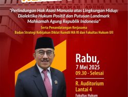 Praktisi Mengajar, Kepala BSDK MA Sorot Dampak Kerusakan Lingkungan Terhadap Pemenuhan HAM
