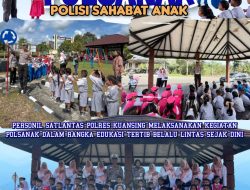 Satlantas Polres Kuansing Laksanakan Giat Polsanak di Taman Lalu Lintas, Tanamkan Tertib Berlalu Lintas Sejak Usia Dini