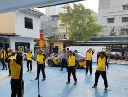 Apel Pagi dan Olahraga di Polsek Pademangan: Tegaskan Disiplin, Kebersihan, dan Kesiapan Personel