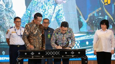 Dorong Peningkatan Tata Kelola Pemerintahan, Kementerian PU Tandatangani Nota Kesepahaman dengan Kementerian Hukum
