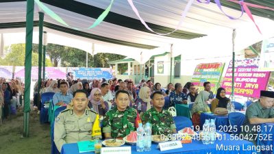 Polsek Benai Hadiri LPJ Dan Gebyar Hadiah Bumdes Berkah Abadi Desa Muara Langsat
