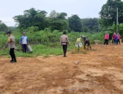 Polsek Lambukibang, Gotong Royong Bersama Masyarakat