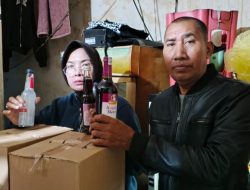 Polisi Gelar Operasi Penyakit Masyarakat, Ratusan  Botol Miras Ilegal Diamankan