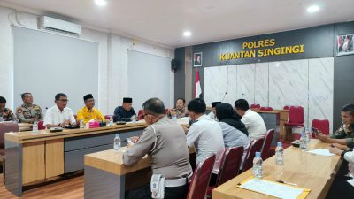 Polres Kuansing Gelar Rakor Eksternal Pengamanan Rangkaian Hari Raya Idul Adha 1446 H