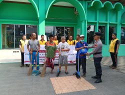 Polres Pelabuhan Tanjung Priok Gelar Bakti Religi Bersih-Bersih Tempat Ibadah Sambut HUT Bhayangkara ke-79