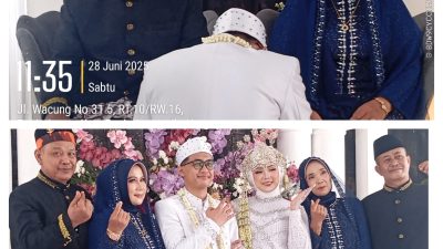 Nuansa Budaya Betawi Palang Pintu  Warnai Pernikahan Aji dan Indah