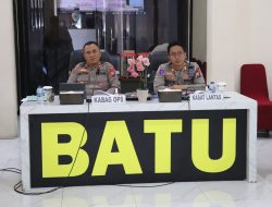 Siap Hadapi Operasi, Polres Batu Ikuti Latpra Ops Patuh Semeru 2025 via Virtual