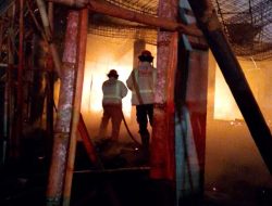 Kebakaran di Ponpes Annur 3 Bululawang, Api Lalap Calon Ruang Kelas SMP Annur Al Anwar