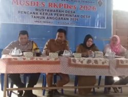 Dalam Rangka Penyusunan Rencana Kerja Pemerintah Desa RKP-DESA Tahun Anggaran 2026, Desa Arga Indah II Adakan MUSDES