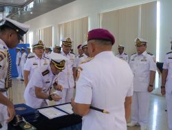 Danlantamal I Belawan Pimpin Pengukuhan Danlanal Sabang