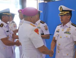 Regenerasi Pemimpin di Jajaran Lantamal I, Danlanal Dumai Ikuti Upacara Sertijab Strategis di Lingkungan Lantamal I