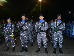 Prajurit Lanal Bandung Ikuti Apel Kehormatan dan Renungan Suci Dalam Rangka Peringatan HUT Ke-80 Kemerdekaan Republik Indonesia di Taman Pahlawan Nasional Cikutra