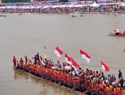 Jaga Warisan Budaya Nasional Yang Mendunia, Lanal Dumai Dukung Penuh Festival Pacu Jalur di Kuantan Singingi