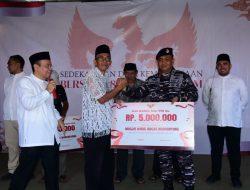 TNI AL Bersama Hidir Foundantio, Kementrerian dan Lembaga Negara Gelar Sedekah Kemerdekaan, 8000 Anak Yatim Priangan Jawa Barat