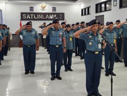 Komandan Beserta Prajurit Satlinlamil 3 Ikuti Entry Briefing Pangkolinlamil Secara Vicon