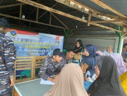 Masyarakat Antusias Sambut Gerakan Pangan Murah, Danlanal DBS Gelar Bazar di Primkopal Lanal Dabo Singkep Dalam Rangka HUT Ke-80 TNI AL