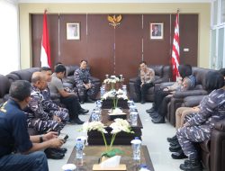 Perkuat Solidaritas TNI-POLRI, Komandan Lanal Dumai Terima Kunjungan Silaturahmi Kapolres Dumai