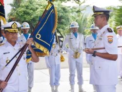 Dankodaeral II Padang Pimpin Serah Terima Jabatan Danlanal Bengkulu
