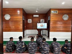 Lanal Simeulue Ikuti Kegiatan Vicon Kauseri Agama Perkuat Iman dan Menumbuhkan Semangat Cinta Tanah Air