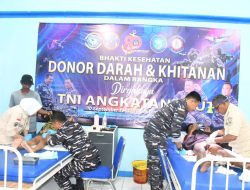 Komandan Beserta Prajurit Lanal Sabang Ikuti Upacara HUT Ke-80 TNI Angkatan Laut
