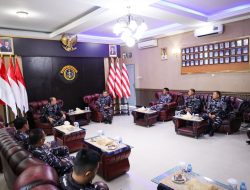 Perkuat Kedaulatan Maritim, Dankodaeral IX Ambon Terima Courtesy Call Danguspurla Koarmada III 