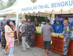 Gerakan Pangan Murah Lanal Bengkulu, Wujud Kepedulian TNI AL Untuk Masyarakat