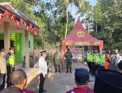 Apel Gelar Pengamanan Karnaval HUT RI ke-80 di Desa Karangsari Berlangsung Khidmat