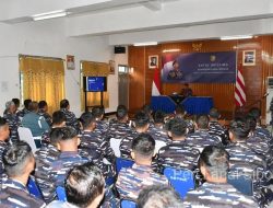 Lanal Sibolga Laksanakan Tradisi Penyambutan dan Sekaligus Entry Briefing Komandan Lanal Sibolga