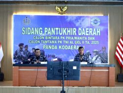 Panitia Daerah Kodaeral I Laksanakan Sidang Pantukhirda Caba PK Pria/Wanita dan Cata Gelombang II TA. 2025