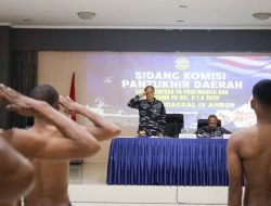 Dankodaeral IX Selaku Ketua Panitia Daerah Ambon Pimpin Sidang Komisi Pantukhirda Calon Bintara dan Tamtama PK TNI AL Gelombang II 2025