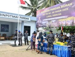 Lanal Sibolga Sukseskan Gerakan Pangan Murah Dalam Rangka HUT Ke-80 TNI Tahun 2025