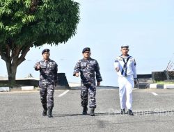 Danlanal Sibolga Terima Laporan Kenaikan Pangkat 6 Prajurit Lanal Sibolga