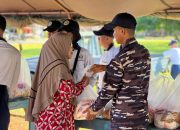 TNI Gelar Gerakan Pasar Murah dan Bakti Kesehatan di Dabo Singkep dalam Rangka HUT Ke-80 TNI Tahun 2025