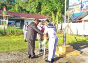 Sinergitas Lanal Simeulue Laksanakan Upacara Ziarah Nasional dan Tabur Bunga Dalam Rangkaian HUT Ke-80 TNI Tahun 2025