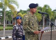 Semangat Kebangsaan, Lanal Bengkulu Gelar Upacara Bendera 17 an