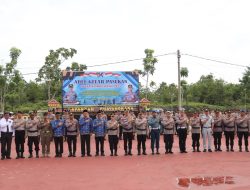 Sinergitas TNI/Polri, Lanal Bintan Ikuti Gelar Pasukan Operasi Zebra Seligi 2025