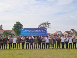 Perkuat Sinergitas TNI-Polri, Lanal Dumai Ikuti Apel Gelar Pasukan Operasi Zebra Lancang Kuning 2025