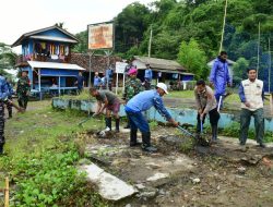 Pangkalan TNI AL Bandung Bersama DKP Provinsi Jawa Barat Gelar Gerakan Bersih Pantai Jabar Raksa Sagara