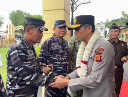 Danlanal Sabang Hadiri Kunjungan Kapolda Aceh di Mapolres Sabang